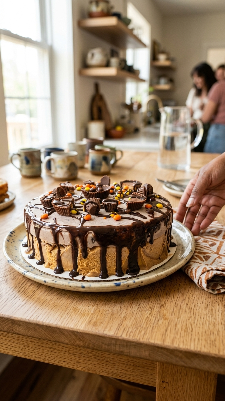 Peanut Butter Lovers Ice Cream Cake