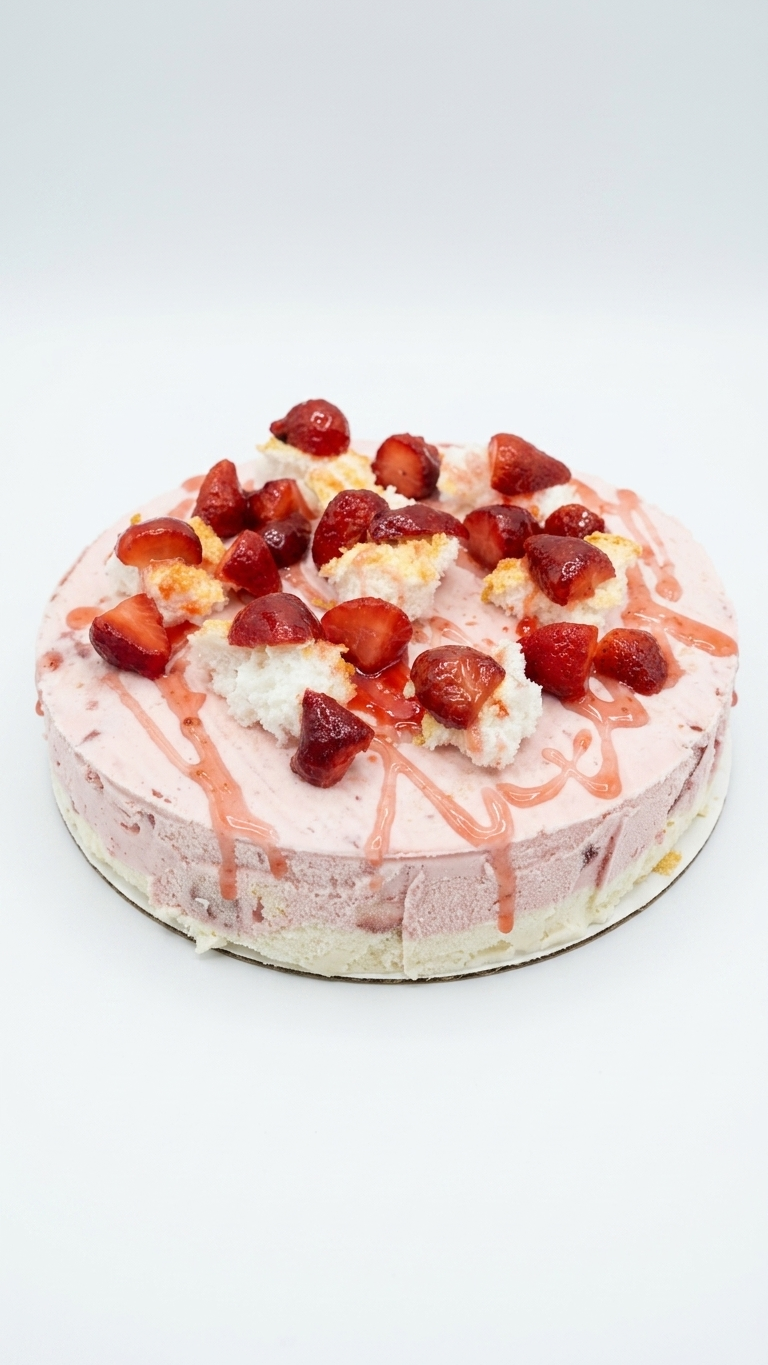 Strawberry Shortcake Ice Cream Cake
