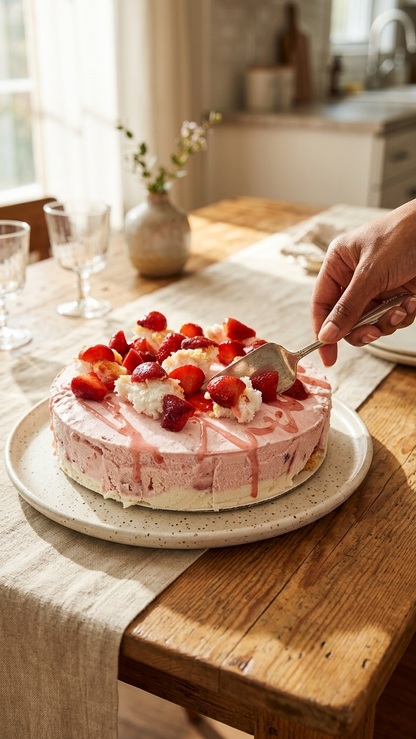 Strawberry Shortcake Ice Cream Cake